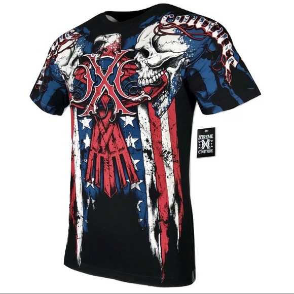 XTREME COUTURE by AFFLICTION Men T-Shirt PATRIOT - Picture 4 of 8